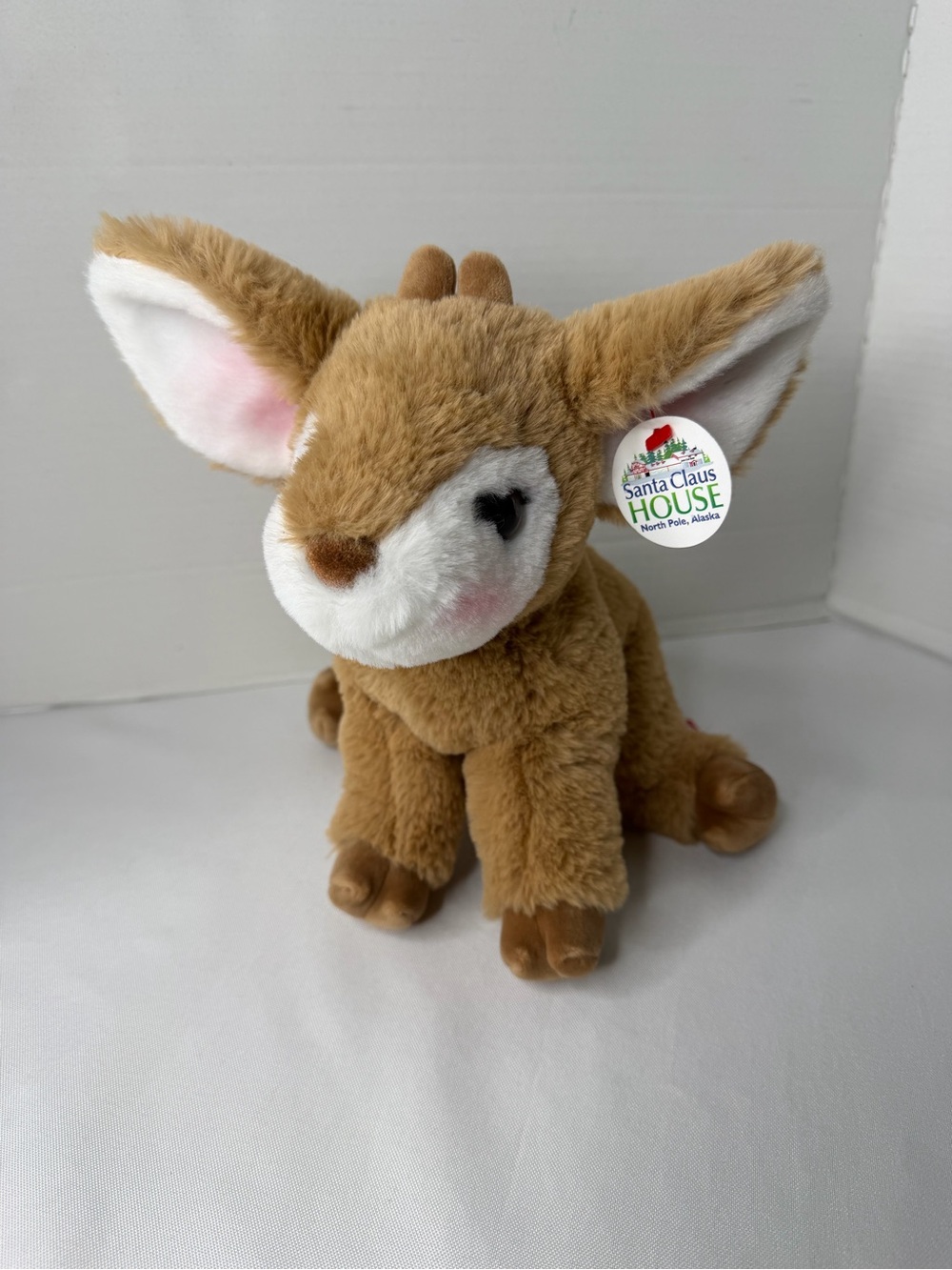 NWT Douglas Cuddle Toys Fernie Soft Fawn W/ Souvenir Tag From Santa Claus House